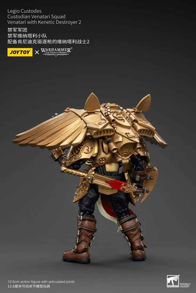 Warhammer The Horus Heresy Action Figure 1/18 Legio Custodes Custodian Venatari Squad Venatari with Kenetic Destroyer 2 13 cm